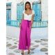 Magenta High waist Wide Leg Pants