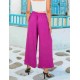Magenta High waist Wide Leg Pants