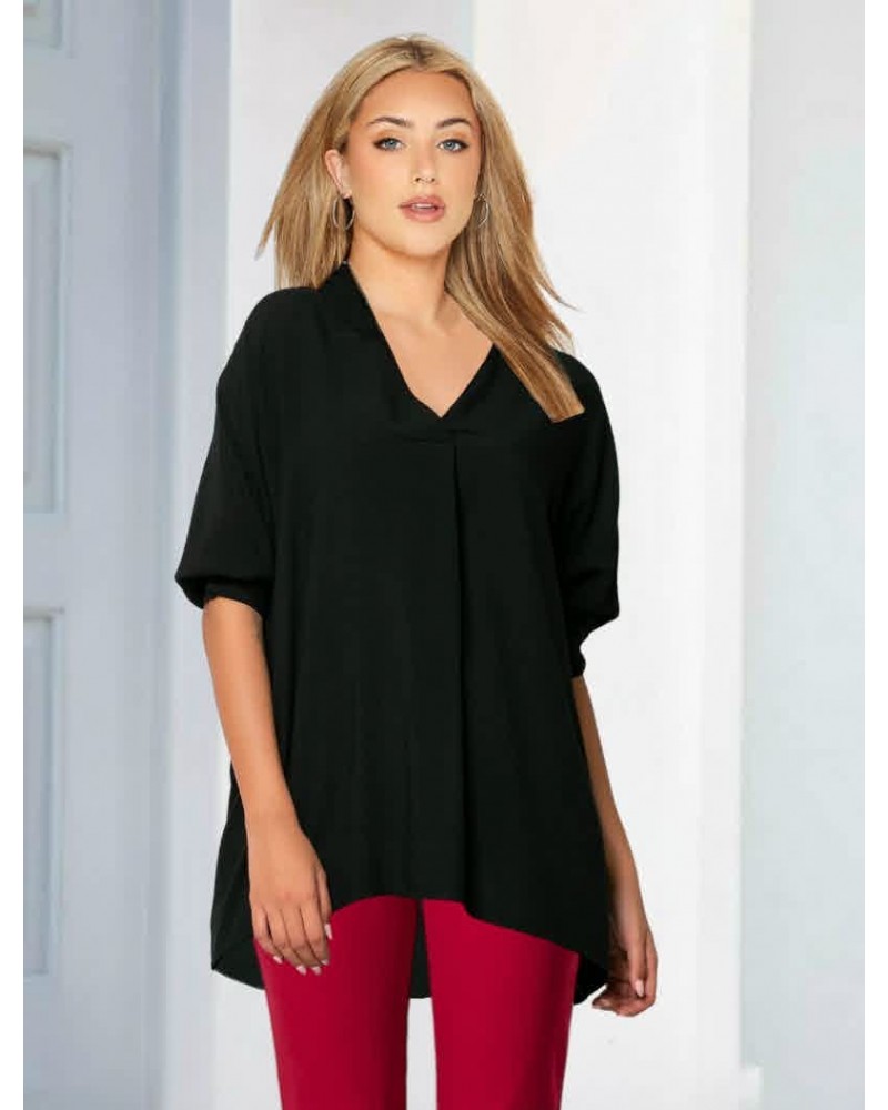 Μαύρη Πουκαμίσα με V