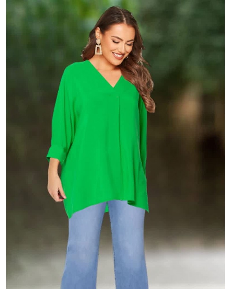 Πράσινη Πουκαμίσα με V