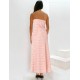 Strapless pois dress