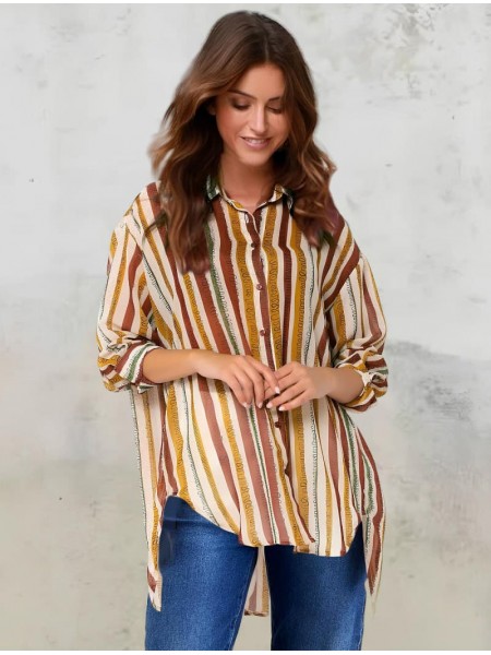 Oversized ασύμμετρο πουκάμισο