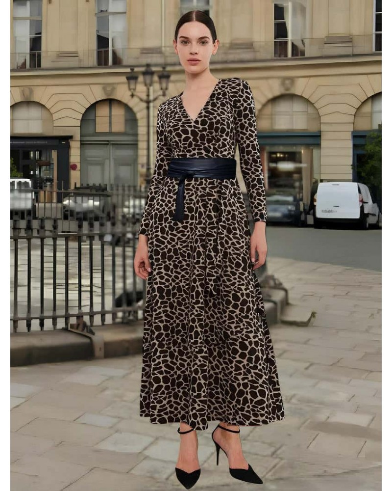 Marble Suede type croise dress