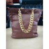Chocola Puff Tote bag with chain