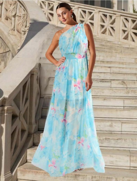 Cecilia one shoulder maxi dress