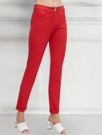 Rubine red Καπαρντινέ Παντελόνι