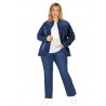 Plus size denim jacket