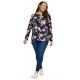 Floral s.jersey blouse