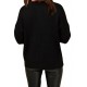 Crew neck sweater in cable-knit