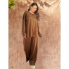 Camel Oversized veloute set