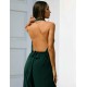 Green Halter jumpsuit