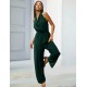 Green Halter jumpsuit