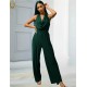 Green Halter jumpsuit