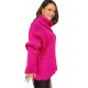Turtleneck sweater with silver thread