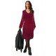 Cherry V-neck Fluffy Sweater Dress