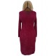 Cherry V-neck Fluffy Sweater Dress