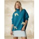 Petrol Roll-Neck sweater