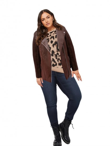 Chocola faux leather biker