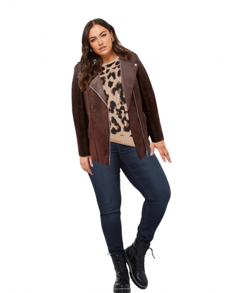 Chocola faux leather biker