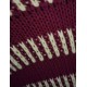 Magenta Color Block Striped Sweater