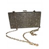 Crystal Sparkling Evening Pouch With Chain