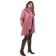 Dusty pink Souet type cardigan half  coat