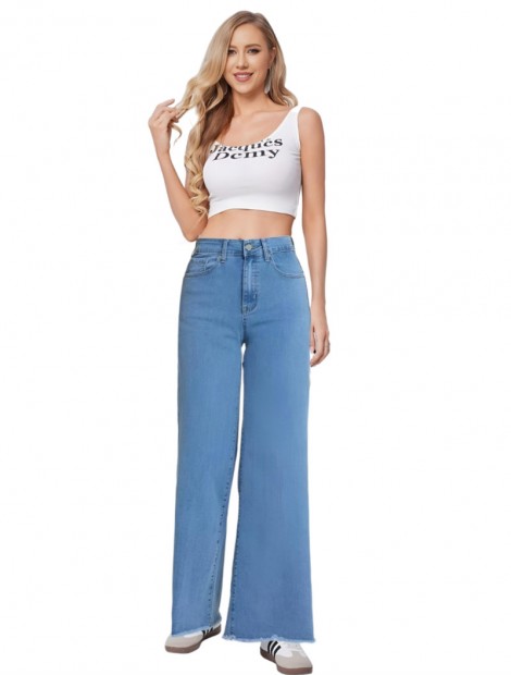 Light blue wide legs jeans