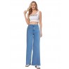 Light blue wide legs jeans