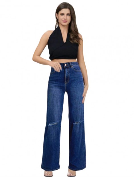 Blue wide legs jeans