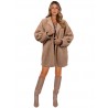 Beige Chenille half coat