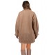 Beige Chenille half coat