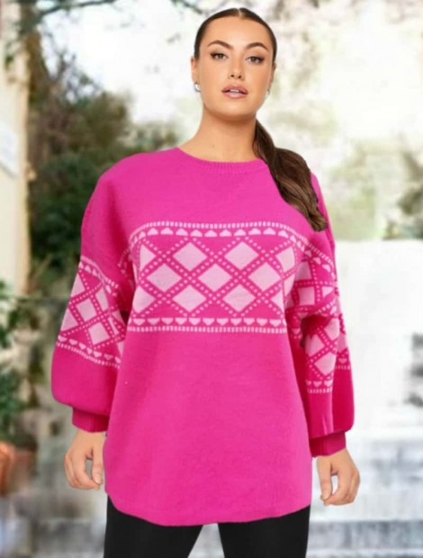 Rhombus warm sweater