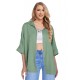 Mint Linen type ovessized shirt