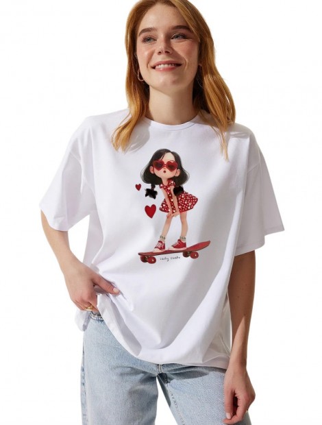 ''Lady skate'' t-shirt