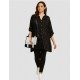 Big beige-black tote bag