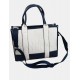 Big beige-blue tote bag