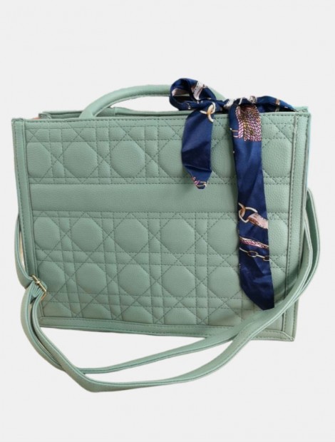Mint quilted bag