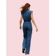 Jean type Shirt jumpsuit