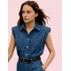 Jean type Shirt jumpsuit