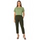 Chaki Peg leg pants