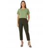 Chaki Peg leg pants