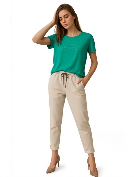 Nude Peg leg pants
