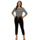 Black Peg leg pants