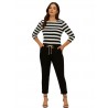 Black Peg leg pants