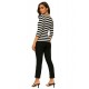 Black Peg leg pants