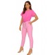 Pink Peg leg pants