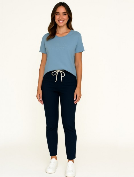 Dark blue Black Peg leg pants