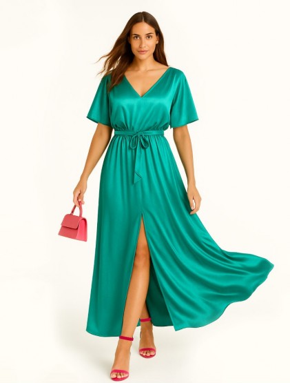 Milos Satin Dress