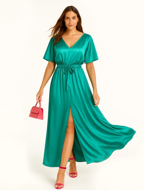 Milos Satin Dress