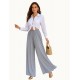 Grey Hight waist zipless trousers